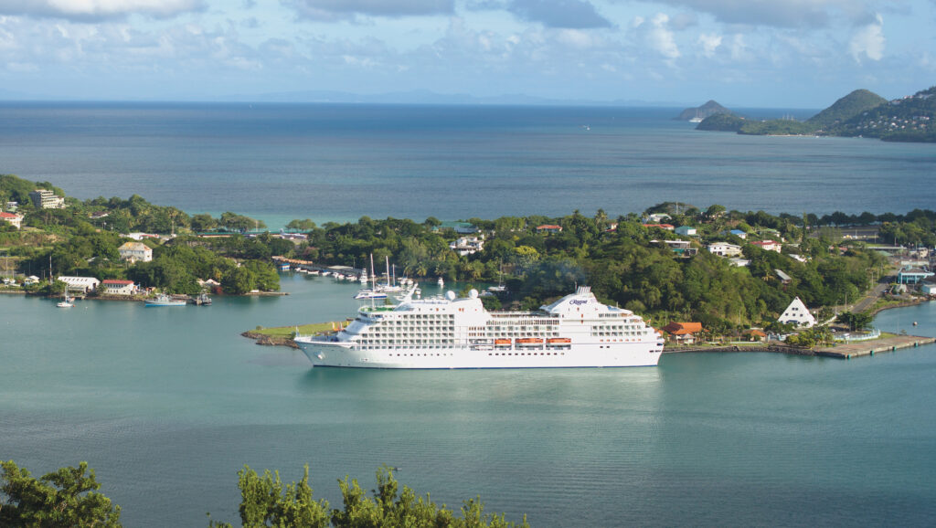 NAV St. Lucia_2024-11-25_20-51-55 Regent Seven Seas Navigator in St. Lucia